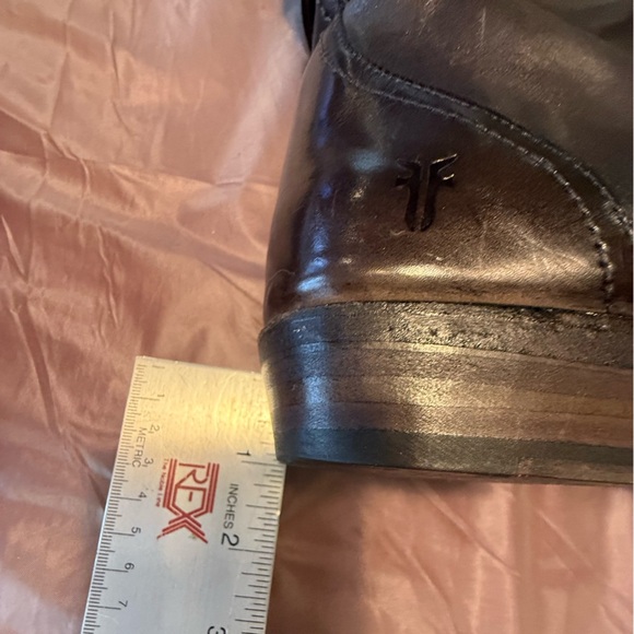 FRYE Dorado 77561 Brown Knee High Buckle Riding Boots Size 6.5 MSRP $598 - Picture 14 of 15